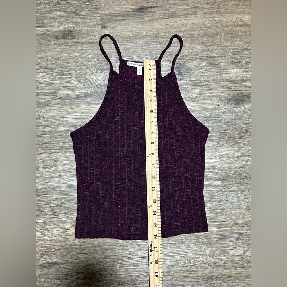 Express | One Eleven Ribbed Cropped Tank Top - Picture 8 of 10